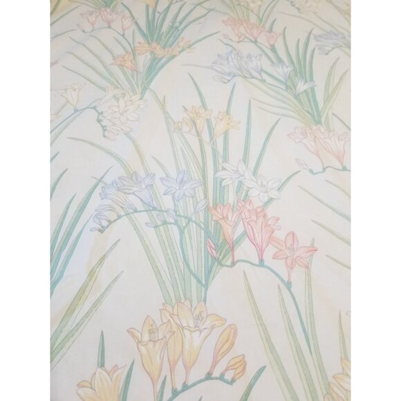 Wamsutta Vintage Twin Sheet Set Cutter Crafts Floral Flat Fitted - Picture 4 of 11